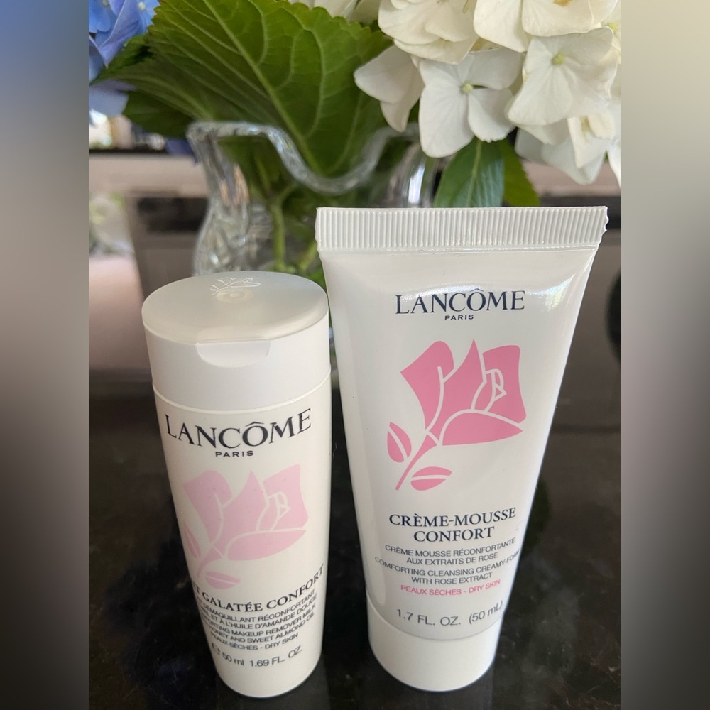 FREE with Purchase - Lancome Crème-Mousse Confort and Lait Galatee Confort